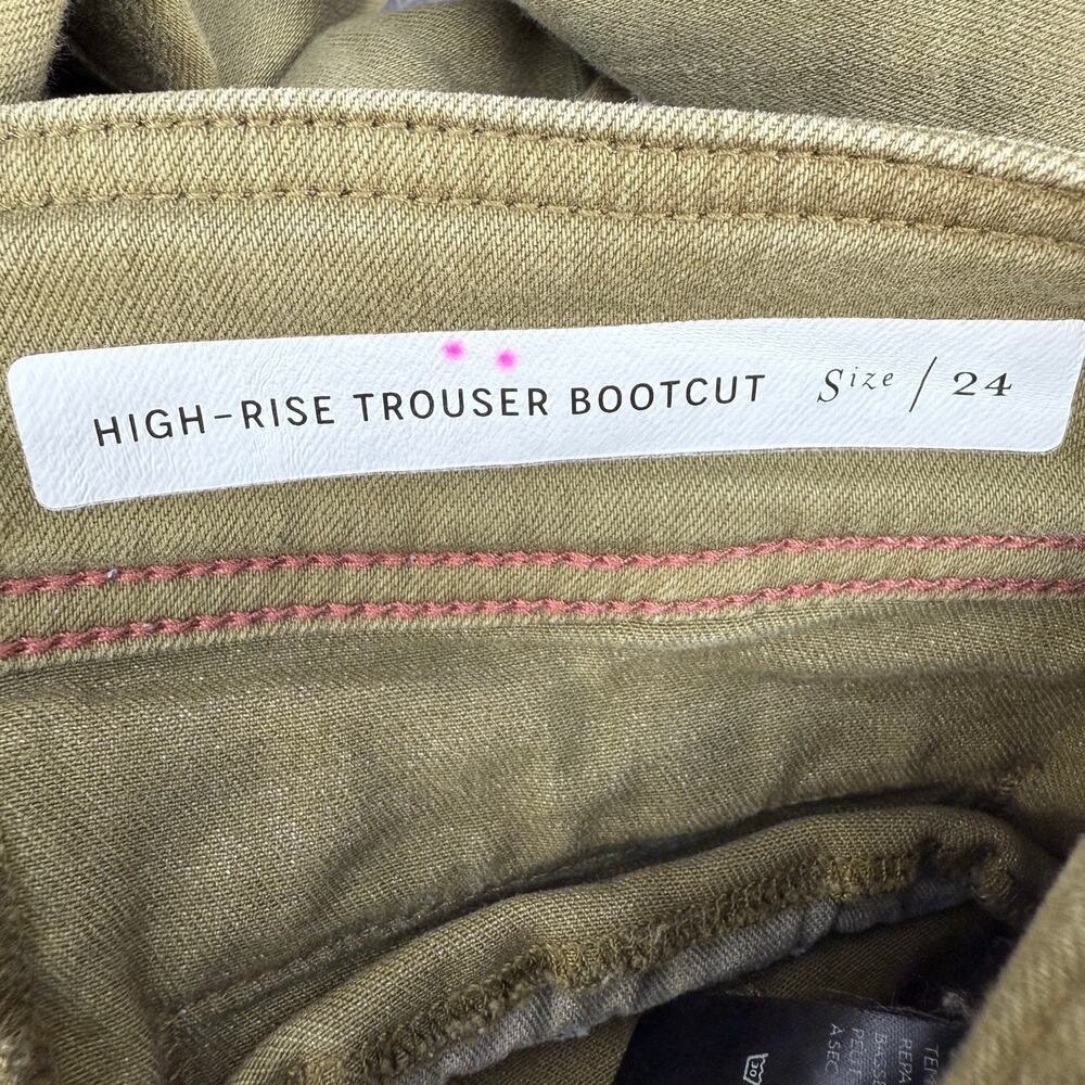 Pilcro and the Letterpress Jeans Women's 24 (0) Olive High-Rise Trouser Bootcut - Picture 7 of 14